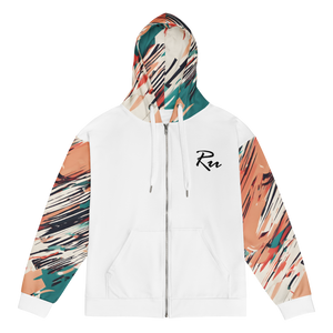 Designer 2 zip hoodie