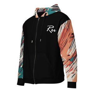 Designer 2 zip hoodie