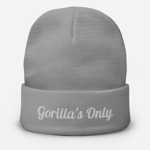 Gorilla's Ony Embroidered Beanie